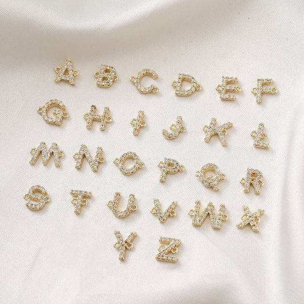 Personalized Bracelet with Initial and Chain