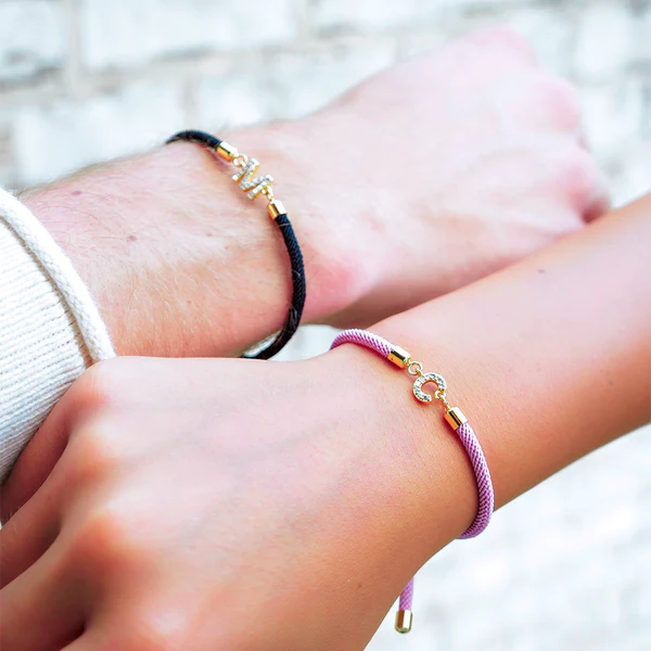 Adjustable Bracelet with Initial – Personalized Jewelry