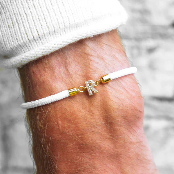 Adjustable Bracelet with Initial – Personalized Jewelry