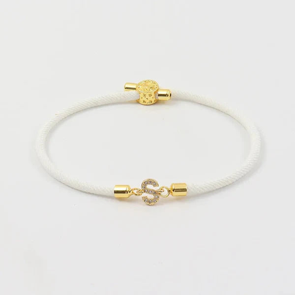 Adjustable Bracelet with Initial – Personalized Jewelry