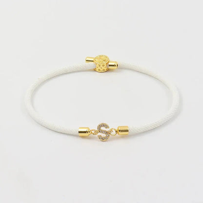 Adjustable Bracelet with Initial – Personalized Jewelry
