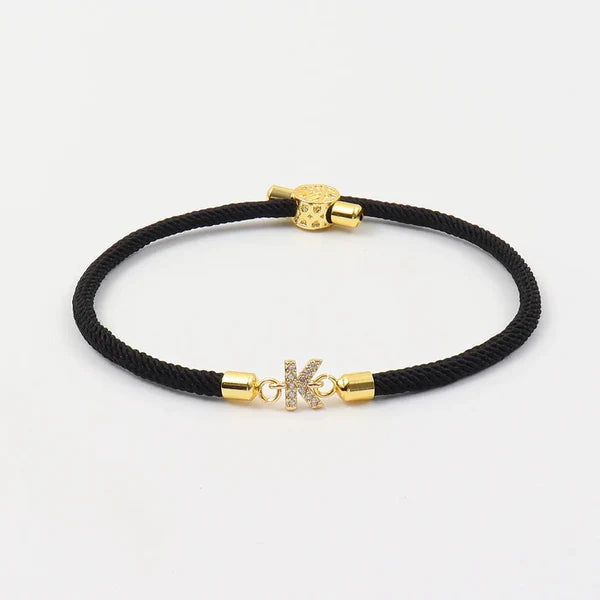 Adjustable Bracelet with Initial – Personalized Jewelry
