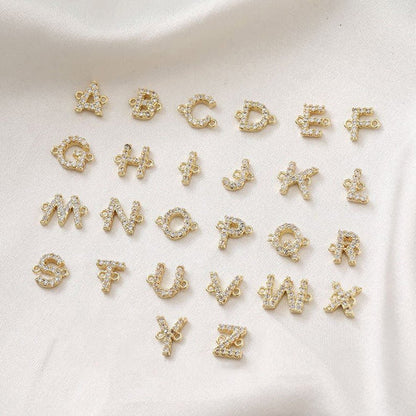 Personalized Bracelet with Initial and Chain